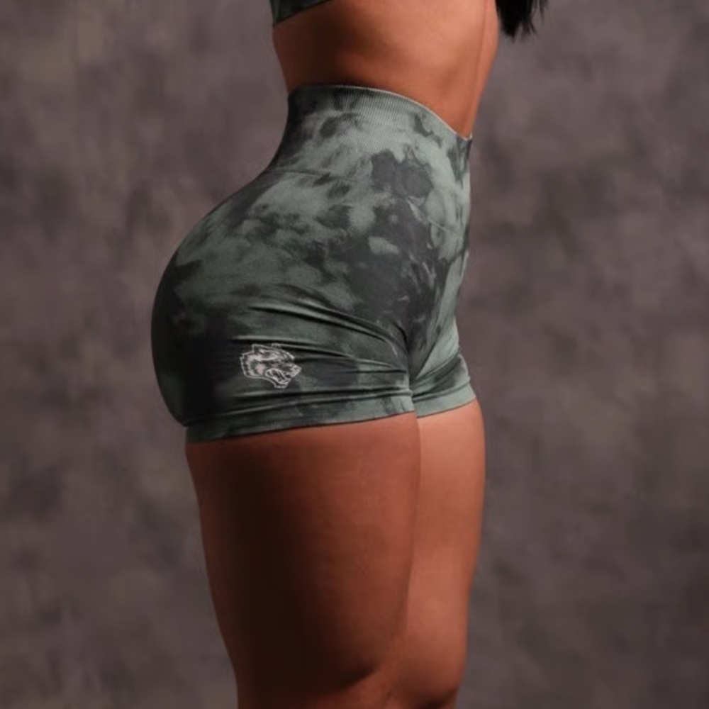 Darcsport everson seamless shorts green marble
